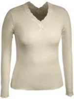 silk vee neck top image